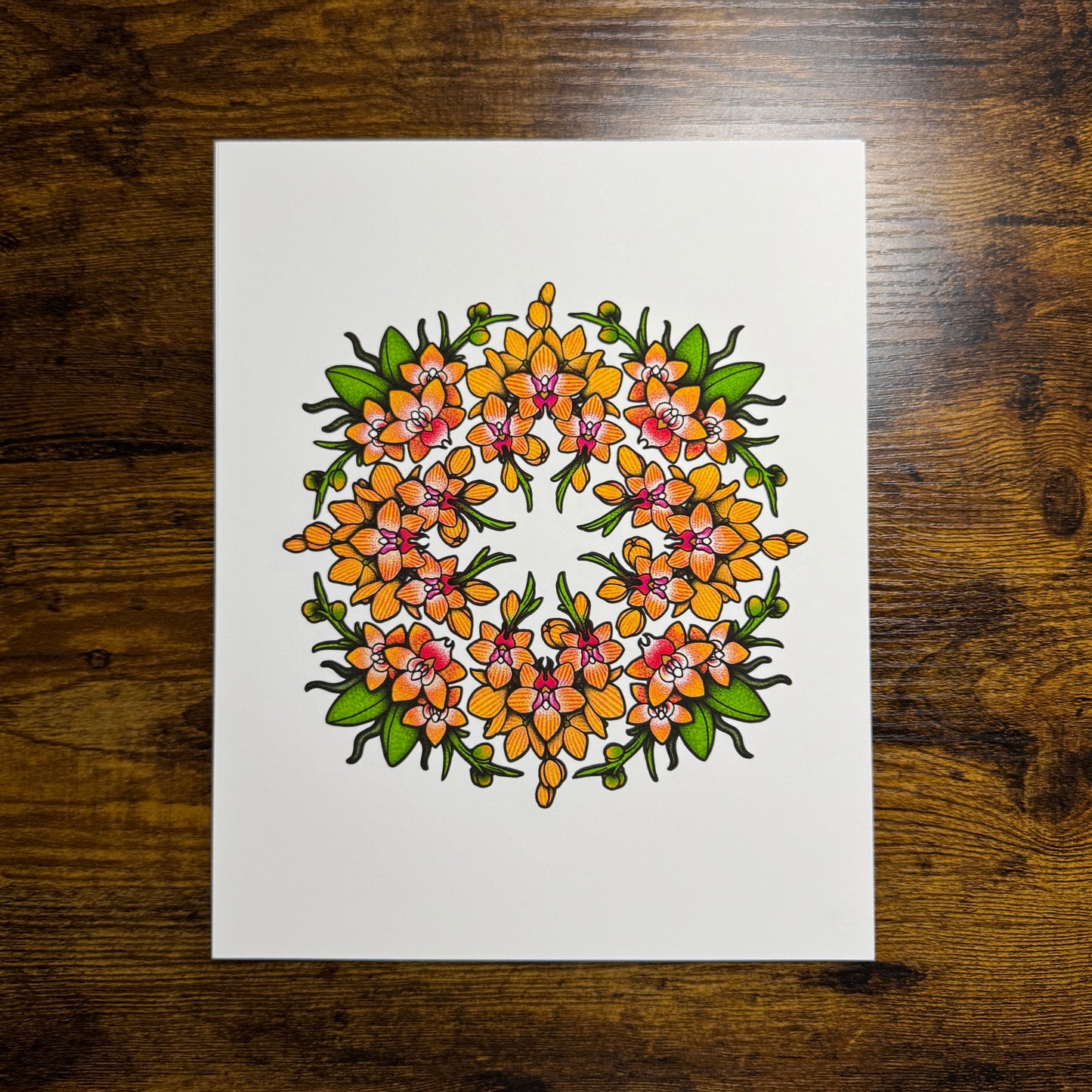 Orchid Mandala - Print