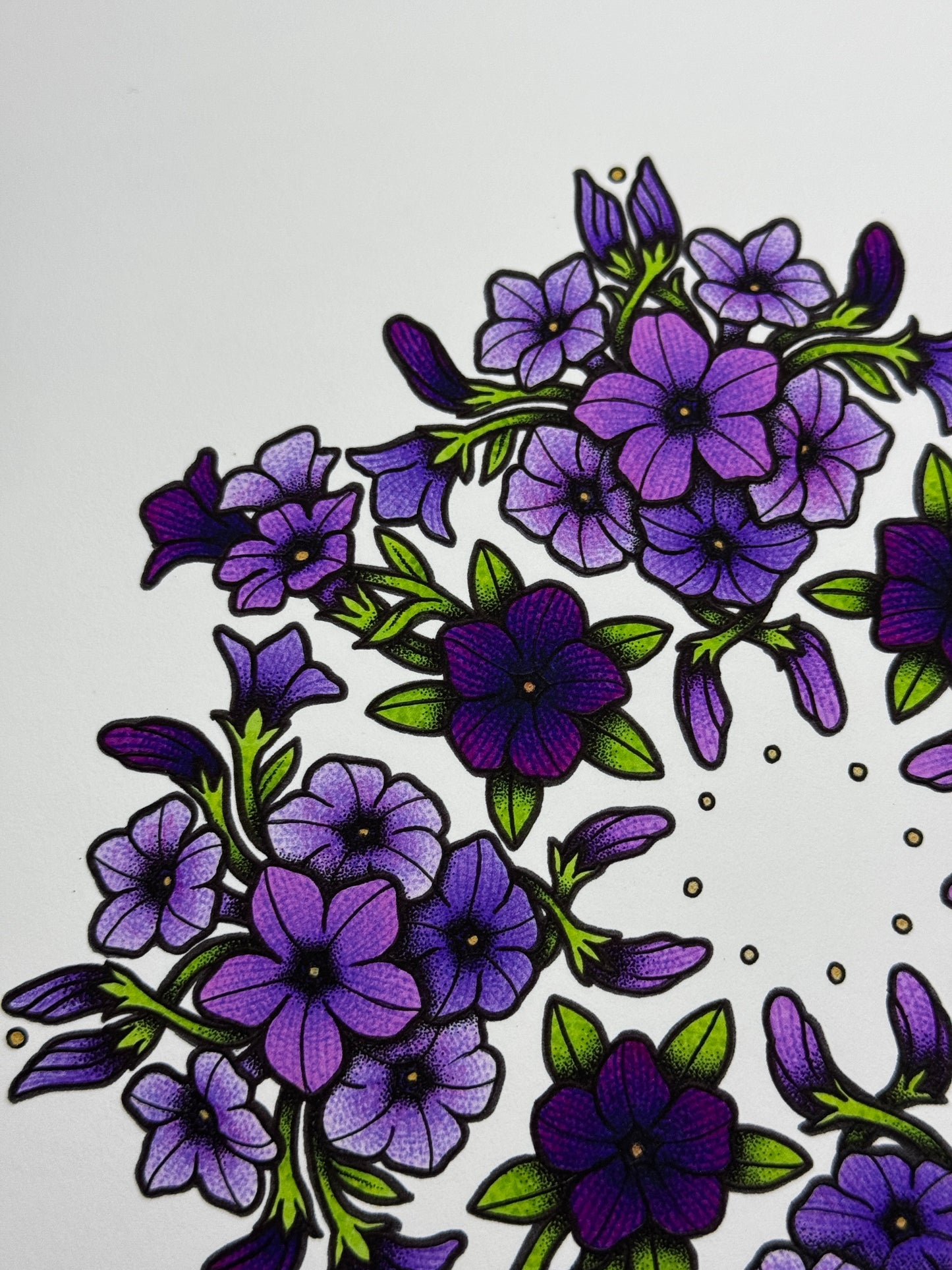 Pretty Purple Petunias - Print