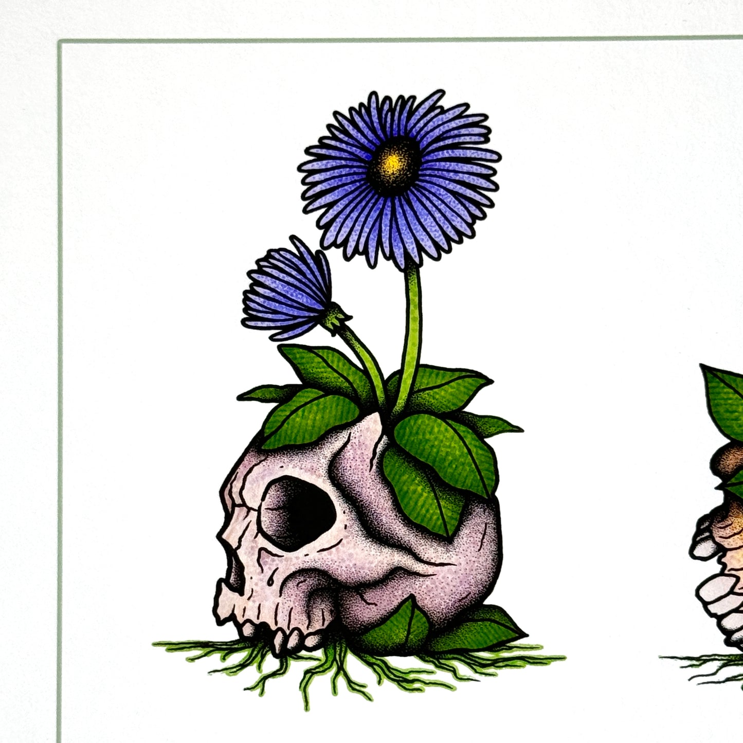 Skull Flowers - Print