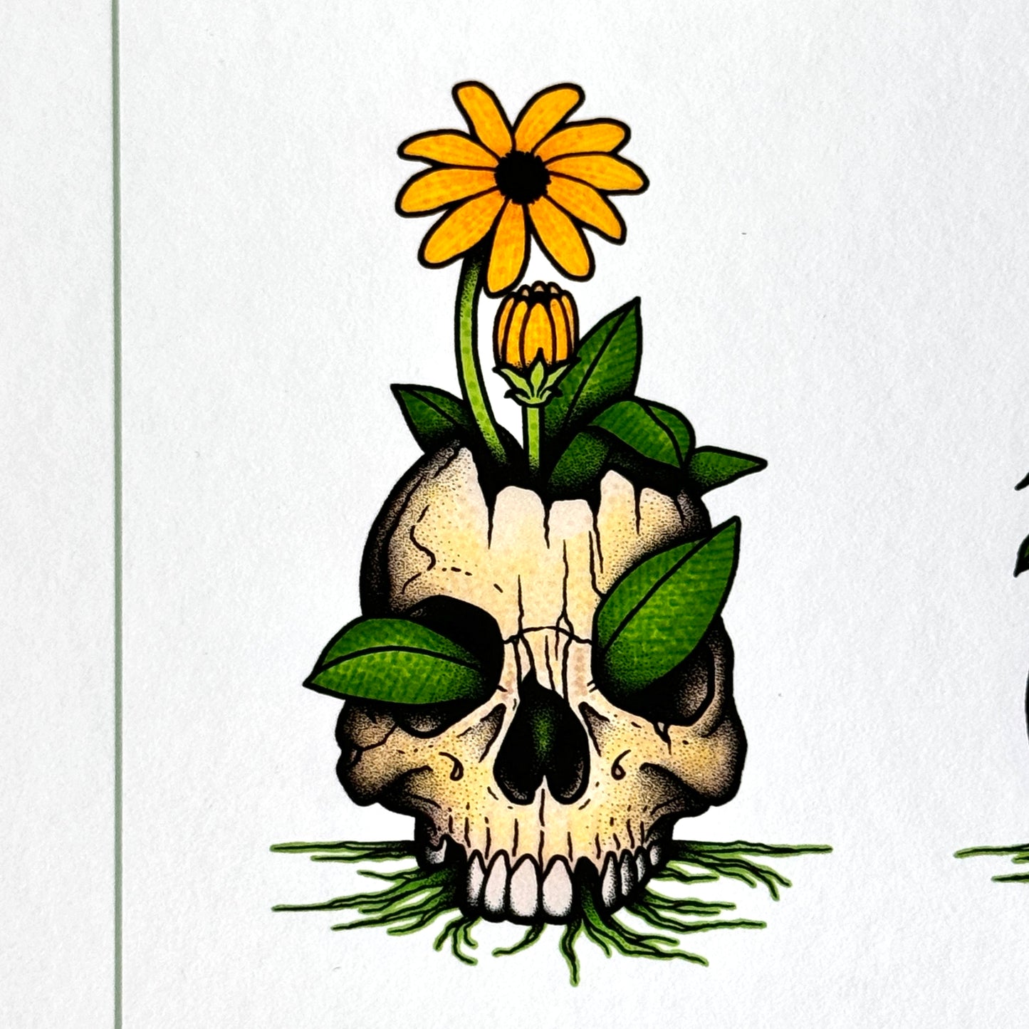 Skull Flowers - Print