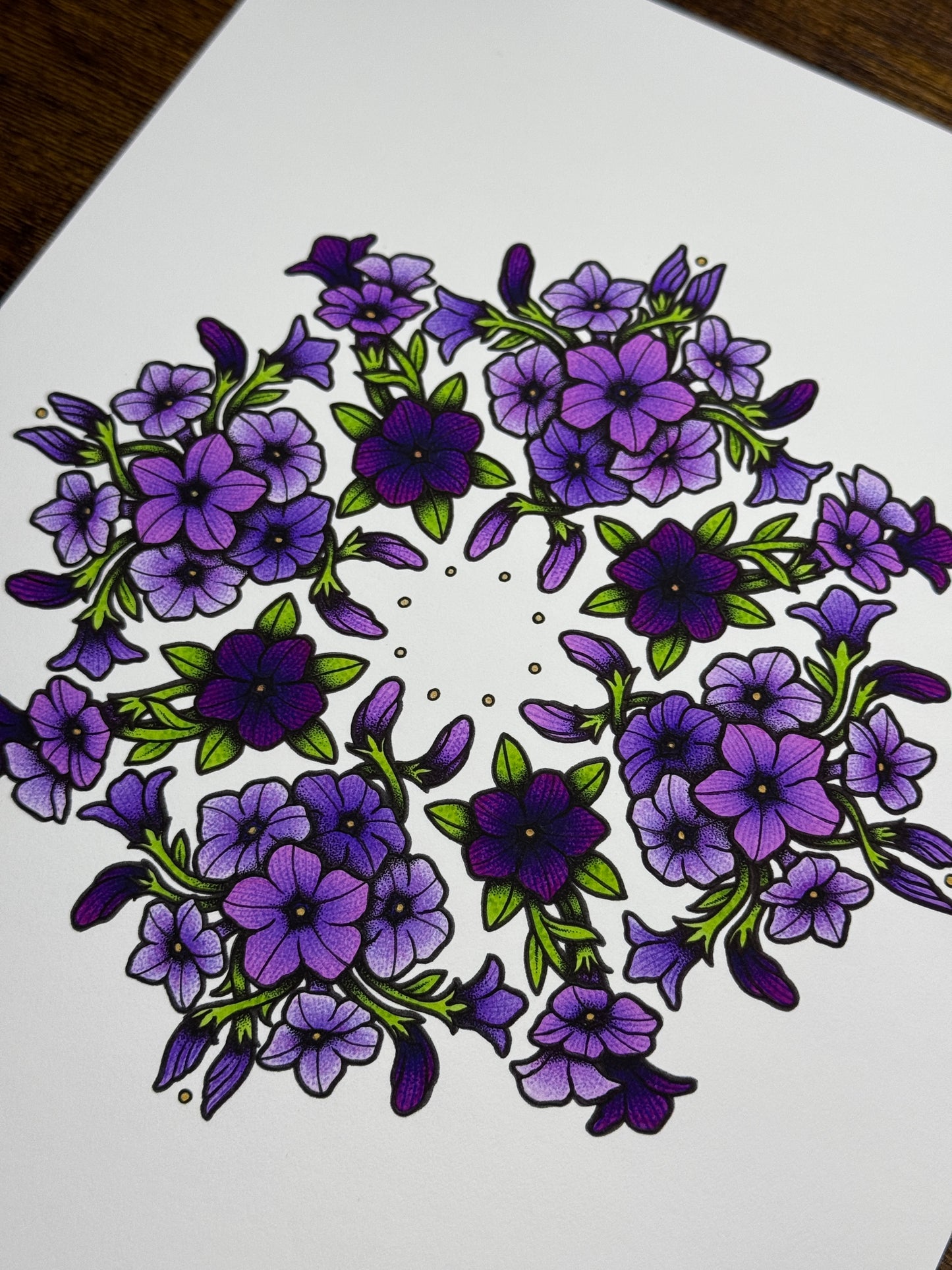 Pretty Purple Petunias - Print